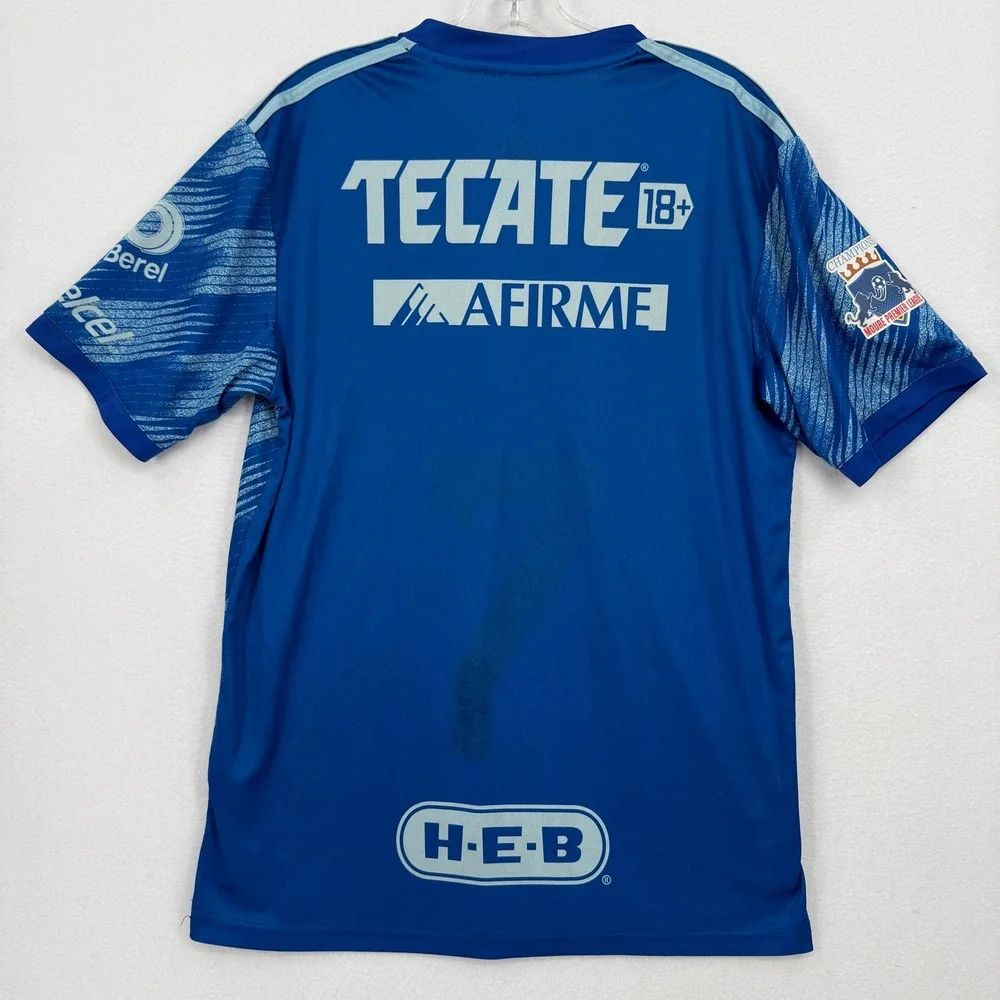 Adidas Tigres UANL Soccer Jersey Mens Large Blue 2022 Away Kit H13881
